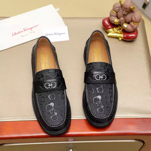 Cheap Salvatore Ferragamo Leather Shoes For Men #1340051 Replica Wholesale [$88.00 USD] [ITEM#1340051] on Replica Salvatore Ferragamo Leather Shoes