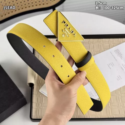 Cheap Prada AAA Quality Belts In Gold For Men #1340117 Replica Wholesale [$56.00 USD] [ITEM#1340117] on Replica Prada AAA Quality Belts
