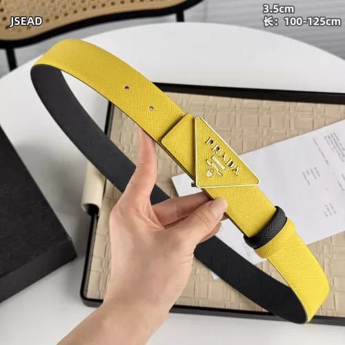 Cheap Prada AAA Quality Belts In Gold For Men #1340117 Replica Wholesale [$56.00 USD] [ITEM#1340117] on Replica Prada AAA Quality Belts