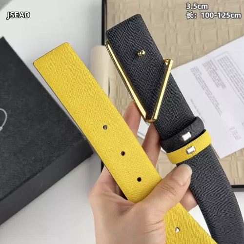 Cheap Prada AAA Quality Belts In Gold For Men #1340117 Replica Wholesale [$56.00 USD] [ITEM#1340117] on Replica Prada AAA Quality Belts