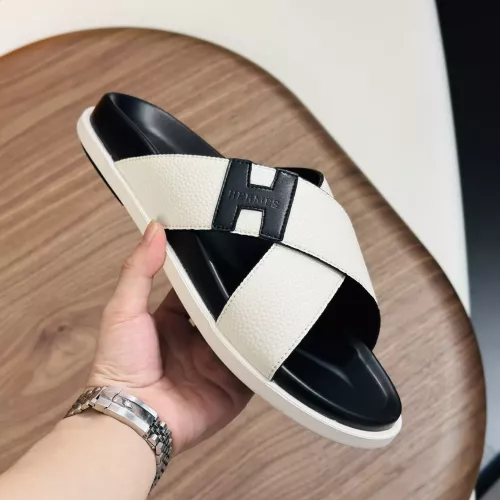 Cheap Hermes Slippers For Men #1340200 Replica Wholesale [$82.00 USD] [ITEM#1340200] on Replica Hermes Slippers