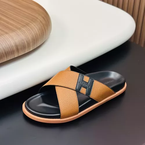 Cheap Hermes Slippers For Men #1340201 Replica Wholesale [$82.00 USD] [ITEM#1340201] on Replica Hermes Slippers