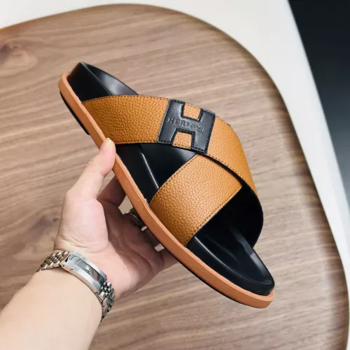 Cheap Hermes Slippers For Men #1340201 Replica Wholesale [$82.00 USD] [ITEM#1340201] on Replica Hermes Slippers