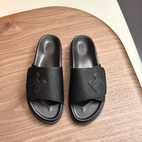 Cheap Hermes Slippers For Men #1340209 Replica Wholesale [$82.00 USD] [ITEM#1340209] on Replica Hermes Slippers
