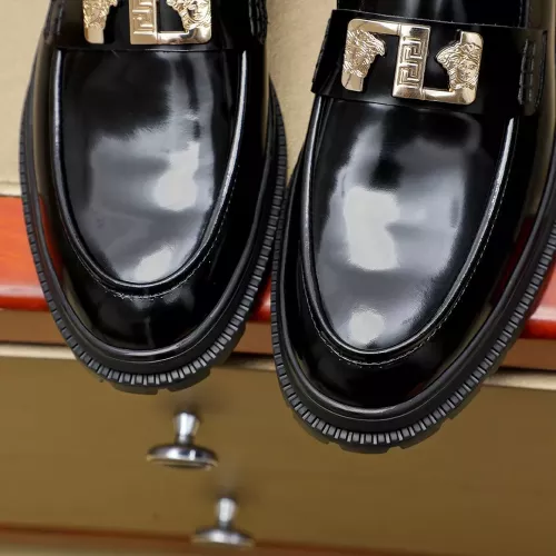 Cheap Versace Leather Shoes For Men #1340214 Replica Wholesale [$88.00 USD] [ITEM#1340214] on Replica Versace Leather Shoes