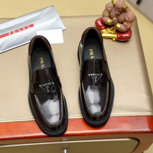 Cheap Prada Leather Shoes For Men #1340215 Replica Wholesale [$88.00 USD] [ITEM#1340215] on Replica Prada Leather Shoes