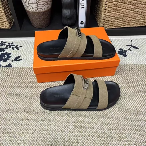 Cheap Hermes Slippers For Men #1340329 Replica Wholesale [$60.00 USD] [ITEM#1340329] on Replica Hermes Slippers