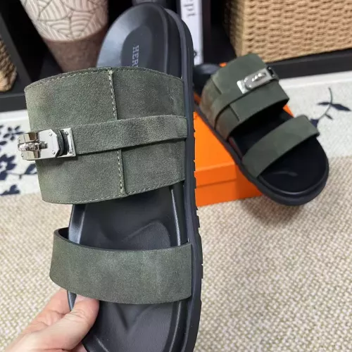 Cheap Hermes Slippers For Men #1340332 Replica Wholesale [$60.00 USD] [ITEM#1340332] on Replica Hermes Slippers