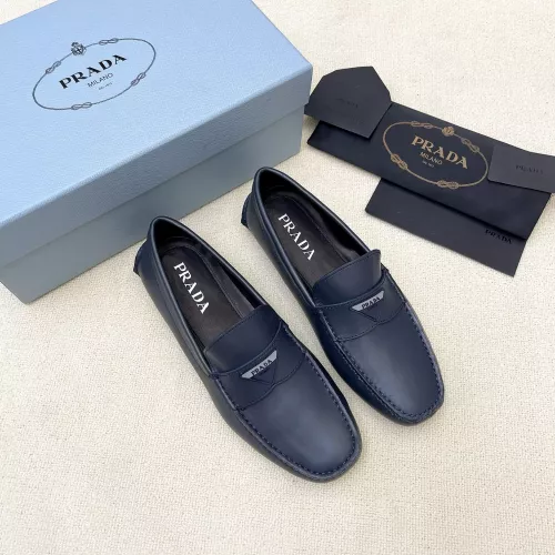 Cheap Prada Leather Shoes For Men #1340355 Replica Wholesale [$125.00 USD] [ITEM#1340355] on Replica Prada Leather Shoes