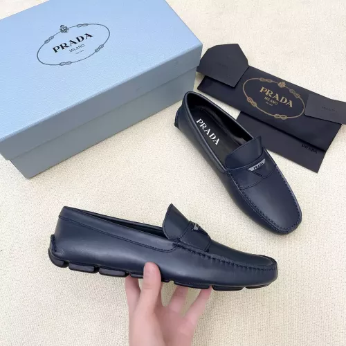 Cheap Prada Leather Shoes For Men #1340355 Replica Wholesale [$125.00 USD] [ITEM#1340355] on Replica Prada Leather Shoes