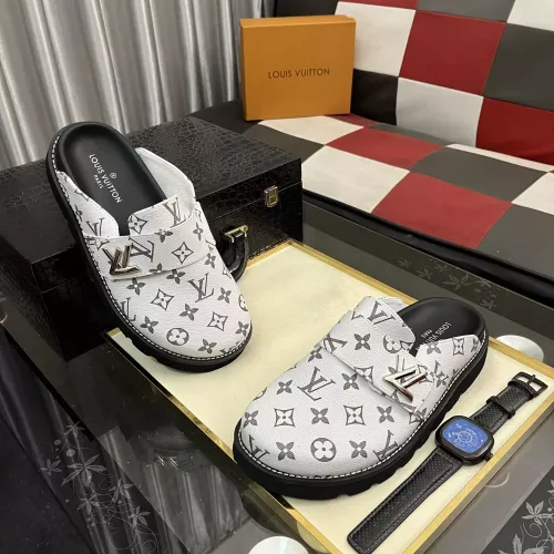 Cheap Louis Vuitton Slippers For Men #1340394 Replica Wholesale [$80.00 USD] [ITEM#1340394] on Replica Louis Vuitton Slippers