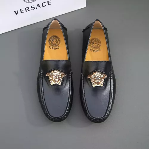 Cheap Versace Leather Shoes For Men #1340935 Replica Wholesale [$76.00 USD] [ITEM#1340935] on Replica Versace Leather Shoes