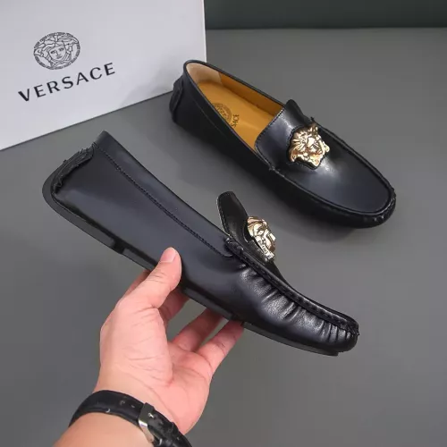 Cheap Versace Leather Shoes For Men #1340935 Replica Wholesale [$76.00 USD] [ITEM#1340935] on Replica Versace Leather Shoes