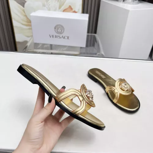 Cheap Versace Slippers For Women #1340966 Replica Wholesale [$88.00 USD] [ITEM#1340966] on Replica Versace Slippers