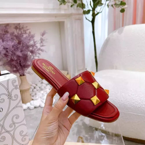 Cheap Valentino Slippers For Women #1340982 Replica Wholesale [$88.00 USD] [ITEM#1340982] on Replica Valentino Slippers