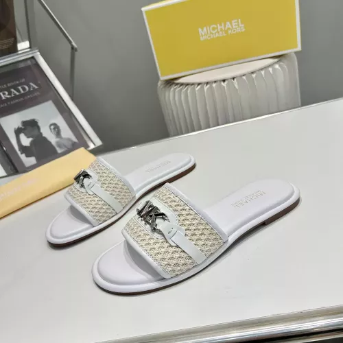 Cheap Michael Kors Slippers For Women #1341002 Replica Wholesale [$76.00 USD] [ITEM#1341002] on Replica Michael Kors Slippers