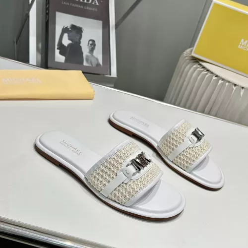 Cheap Michael Kors Slippers For Women #1341002 Replica Wholesale [$76.00 USD] [ITEM#1341002] on Replica Michael Kors Slippers