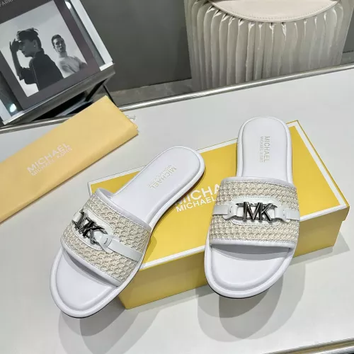 Cheap Michael Kors Slippers For Women #1341002 Replica Wholesale [$76.00 USD] [ITEM#1341002] on Replica Michael Kors Slippers