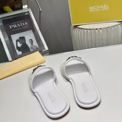 Cheap Michael Kors Slippers For Women #1341002 Replica Wholesale [$76.00 USD] [ITEM#1341002] on Replica Michael Kors Slippers