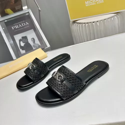 Cheap Michael Kors Slippers For Women #1341004 Replica Wholesale [$76.00 USD] [ITEM#1341004] on Replica Michael Kors Slippers