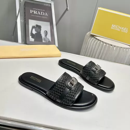 Cheap Michael Kors Slippers For Women #1341004 Replica Wholesale [$76.00 USD] [ITEM#1341004] on Replica Michael Kors Slippers