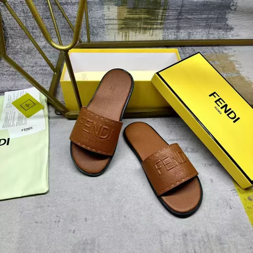 Cheap Fendi Slippers For Men #1341057 Replica Wholesale [$76.00 USD] [ITEM#1341057] on Replica Fendi Slippers