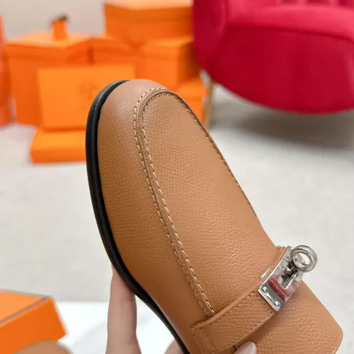 Cheap Hermes Leather Shoes For Women #1341211 Replica Wholesale [$125.00 USD] [ITEM#1341211] on Replica Hermes Leather Shoes