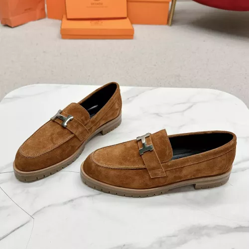 Cheap Hermes Leather Shoes For Women #1341222 Replica Wholesale [$125.00 USD] [ITEM#1341222] on Replica Hermes Leather Shoes