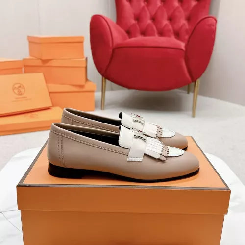 Cheap Hermes Leather Shoes For Women #1341228 Replica Wholesale [$125.00 USD] [ITEM#1341228] on Replica Hermes Leather Shoes