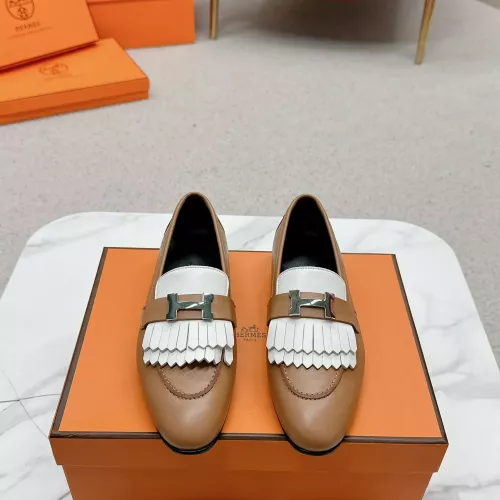 Cheap Hermes Leather Shoes For Women #1341229 Replica Wholesale [$125.00 USD] [ITEM#1341229] on Replica Hermes Leather Shoes