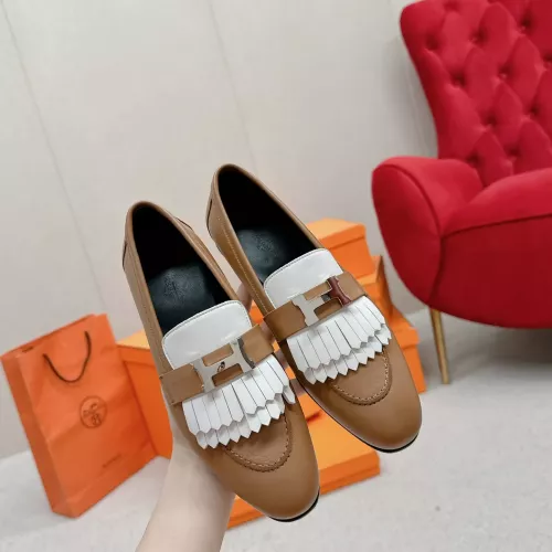 Cheap Hermes Leather Shoes For Women #1341229 Replica Wholesale [$125.00 USD] [ITEM#1341229] on Replica Hermes Leather Shoes