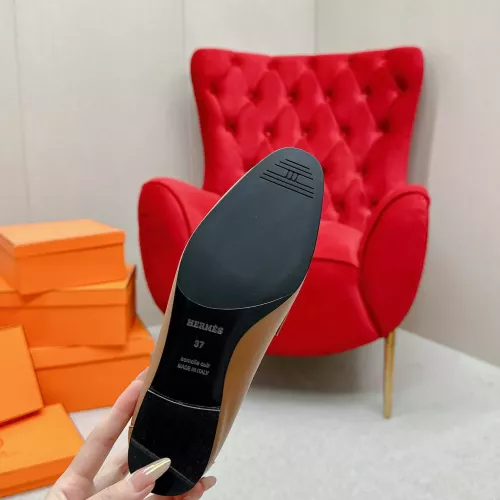 Cheap Hermes Leather Shoes For Women #1341229 Replica Wholesale [$125.00 USD] [ITEM#1341229] on Replica Hermes Leather Shoes