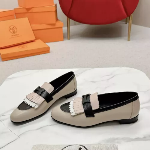 Cheap Hermes Leather Shoes For Women #1341237 Replica Wholesale [$125.00 USD] [ITEM#1341237] on Replica Hermes Leather Shoes