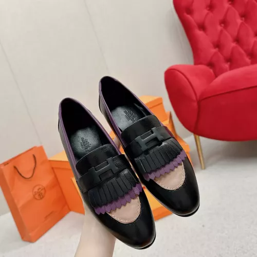 Cheap Hermes Leather Shoes For Women #1341242 Replica Wholesale [$125.00 USD] [ITEM#1341242] on Replica Hermes Leather Shoes