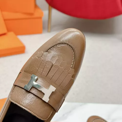 Cheap Hermes Leather Shoes For Women #1341261 Replica Wholesale [$125.00 USD] [ITEM#1341261] on Replica Hermes Leather Shoes