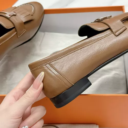 Cheap Hermes Leather Shoes For Women #1341261 Replica Wholesale [$125.00 USD] [ITEM#1341261] on Replica Hermes Leather Shoes