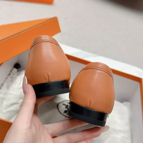 Cheap Hermes Leather Shoes For Women #1341262 Replica Wholesale [$125.00 USD] [ITEM#1341262] on Replica Hermes Leather Shoes