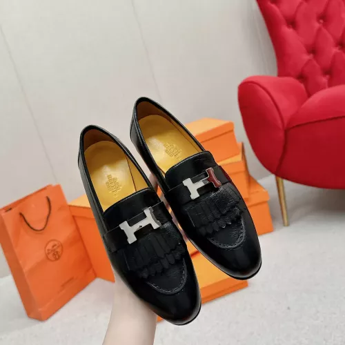 Cheap Hermes Leather Shoes For Women #1341263 Replica Wholesale [$125.00 USD] [ITEM#1341263] on Replica Hermes Leather Shoes