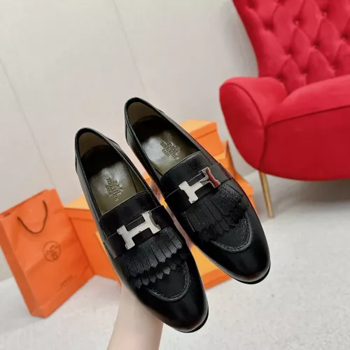 Cheap Hermes Leather Shoes For Women #1341264 Replica Wholesale [$125.00 USD] [ITEM#1341264] on Replica Hermes Leather Shoes