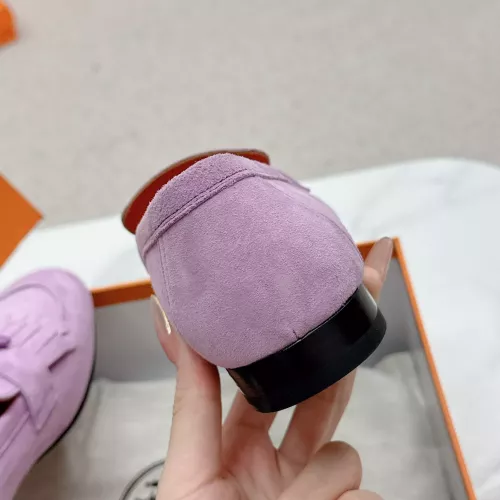 Cheap Hermes Leather Shoes For Women #1341266 Replica Wholesale [$125.00 USD] [ITEM#1341266] on Replica Hermes Leather Shoes