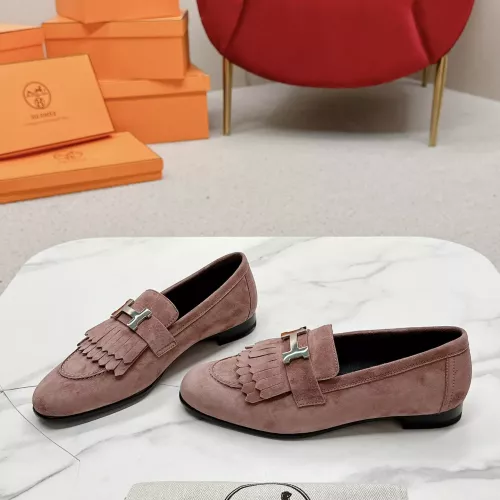 Cheap Hermes Leather Shoes For Women #1341267 Replica Wholesale [$125.00 USD] [ITEM#1341267] on Replica Hermes Leather Shoes