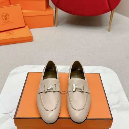 Cheap Hermes Leather Shoes For Women #1341276 Replica Wholesale [$125.00 USD] [ITEM#1341276] on Replica Hermes Leather Shoes