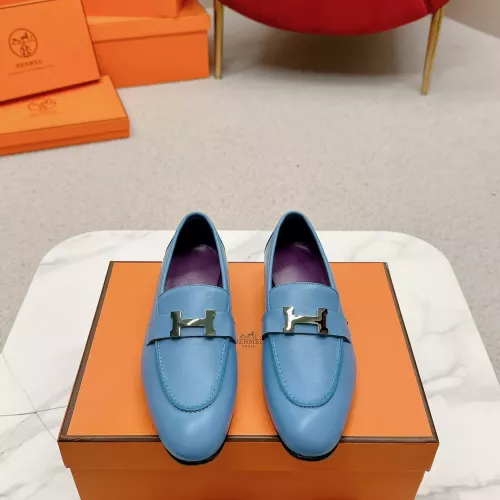 Cheap Hermes Leather Shoes For Women #1341277 Replica Wholesale [$125.00 USD] [ITEM#1341277] on Replica Hermes Leather Shoes