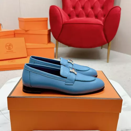 Cheap Hermes Leather Shoes For Women #1341277 Replica Wholesale [$125.00 USD] [ITEM#1341277] on Replica Hermes Leather Shoes