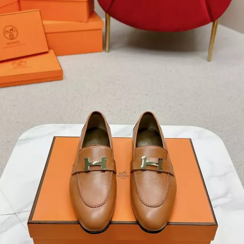 Cheap Hermes Leather Shoes For Women #1341278 Replica Wholesale [$125.00 USD] [ITEM#1341278] on Replica Hermes Leather Shoes