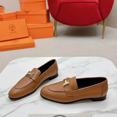 Cheap Hermes Leather Shoes For Women #1341279 Replica Wholesale [$125.00 USD] [ITEM#1341279] on Replica Hermes Leather Shoes