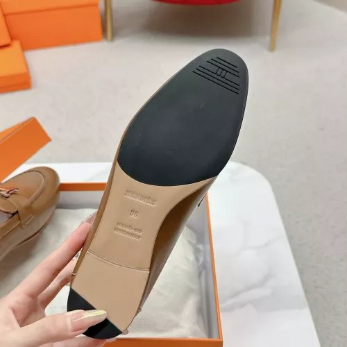Cheap Hermes Leather Shoes For Women #1341281 Replica Wholesale [$125.00 USD] [ITEM#1341281] on Replica Hermes Leather Shoes