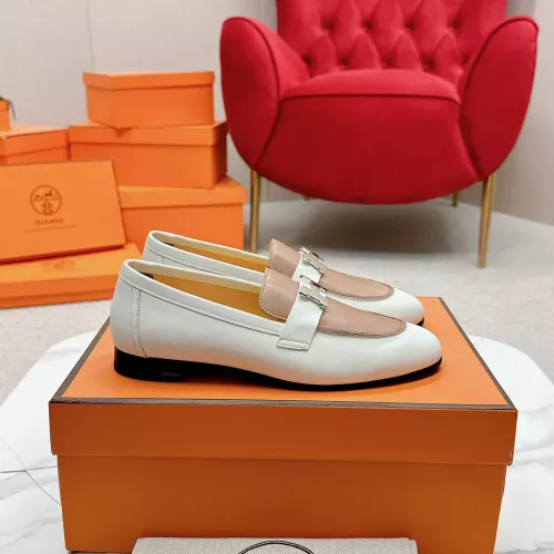 Cheap Hermes Leather Shoes For Women #1341286 Replica Wholesale [$125.00 USD] [ITEM#1341286] on Replica Hermes Leather Shoes