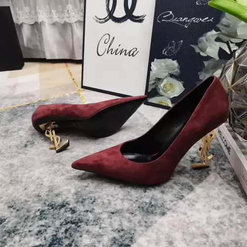 Cheap Yves Saint Laurent YSL High-Heeled Shoes For Women #1341347 Replica Wholesale [$122.00 USD] [ITEM#1341347] on Replica Yves Saint Laurent YSL High-Heeled Shoes