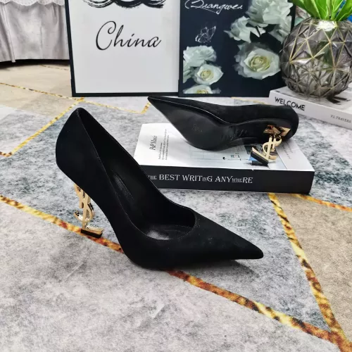 Cheap Yves Saint Laurent YSL High-Heeled Shoes For Women #1341354 Replica Wholesale [$122.00 USD] [ITEM#1341354] on Replica Yves Saint Laurent YSL High-Heeled Shoes